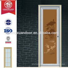 Puertas de aluminio de vidrio de mosaico moderno, puerta de vidrio